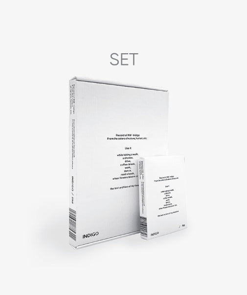 [BTS] rm 'indigo' (book edition) + 'indigo' (weverse albums ver.) set