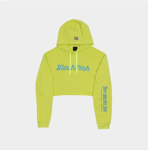 [BLACKPINK] h.y.l.t - cropped hoodie lemon