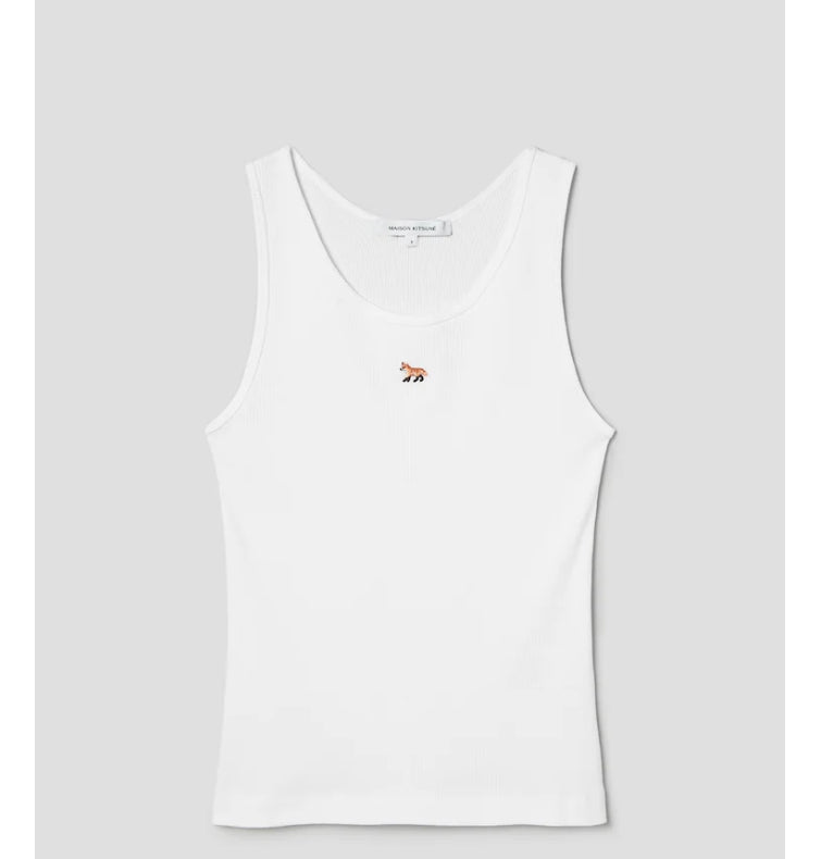 [BLACKPINK] Maison Kitsune Jenny Baby Fox Ribbed Tank Top  OFFICIAL MD