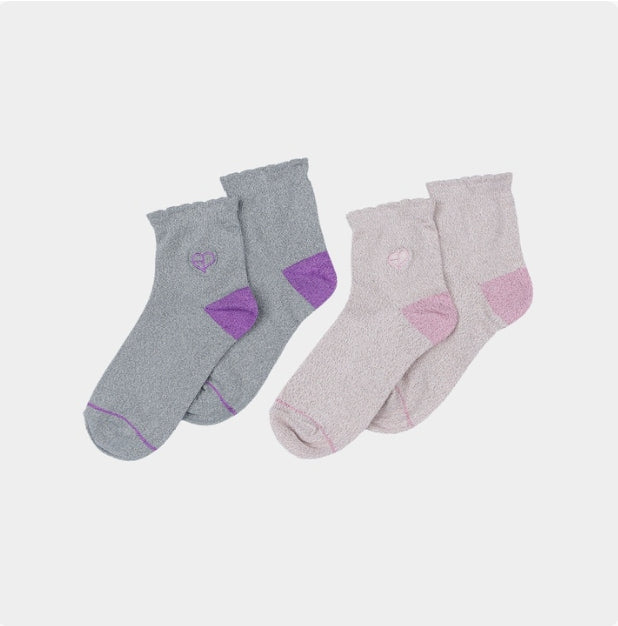 [BLACKPINK] h.y.l.t - metallic socks set