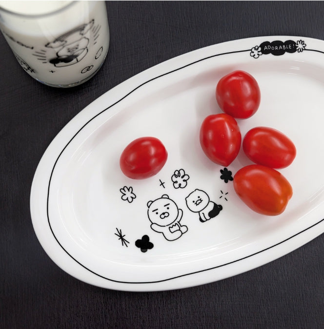 [KAKAO FRIENDS]Dudoom Dudoom Plate 1P + Fabric Tissue Case Set (Ryan & Chunsik)