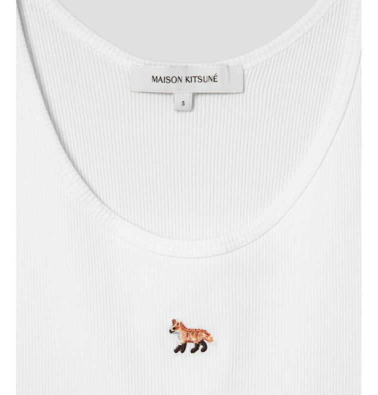 [BLACKPINK] Maison Kitsune Jenny Baby Fox Ribbed Tank Top  OFFICIAL MD