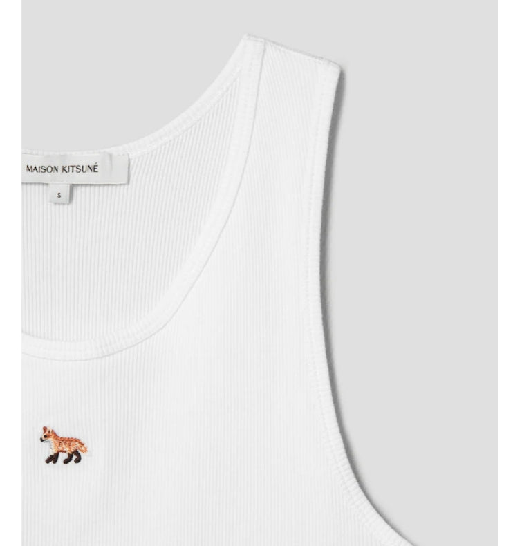 [BLACKPINK] Maison Kitsune Jenny Baby Fox Ribbed Tank Top  OFFICIAL MD