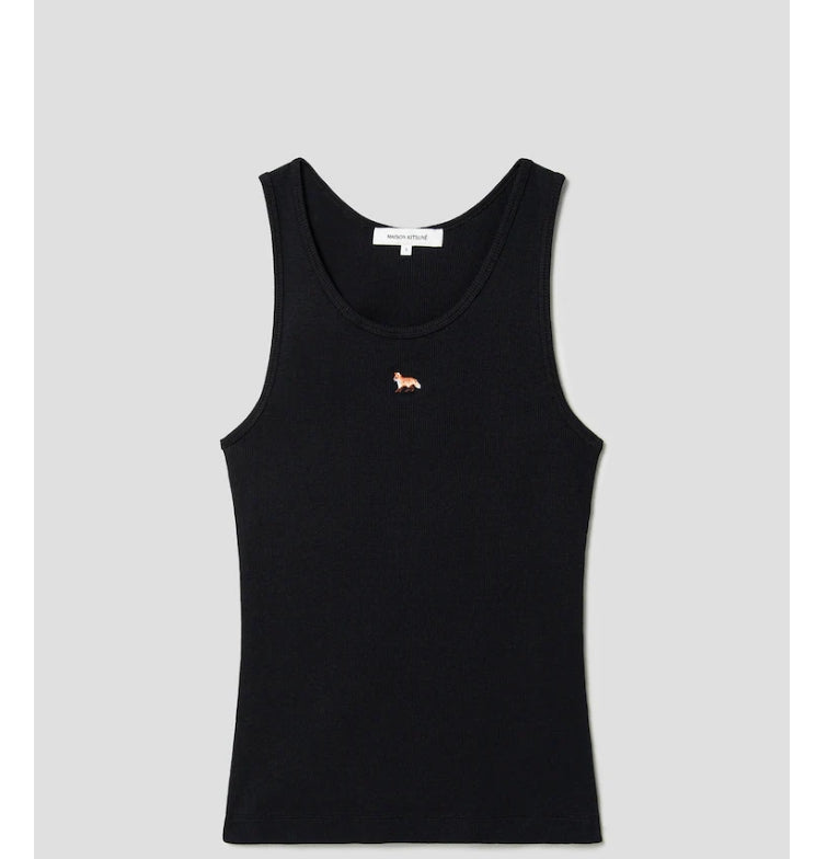 [BLACKPINK] Maison Kitsune Jenny Baby Fox Ribbed Tank Top  OFFICIAL MD