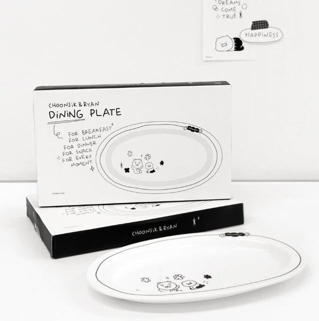 [KAKAO FRIENDS]Dudoom Dudoom Plate 1P + Fabric Tissue Case Set (Ryan & Chunsik)