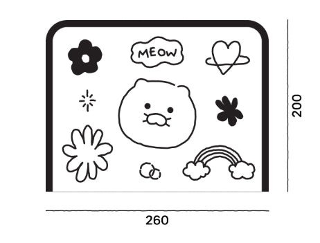 [KAKAO FRIENDS]Dudoom Dudoom Plate 1P + Fabric Tissue Case Set (Ryan & Chunsik)