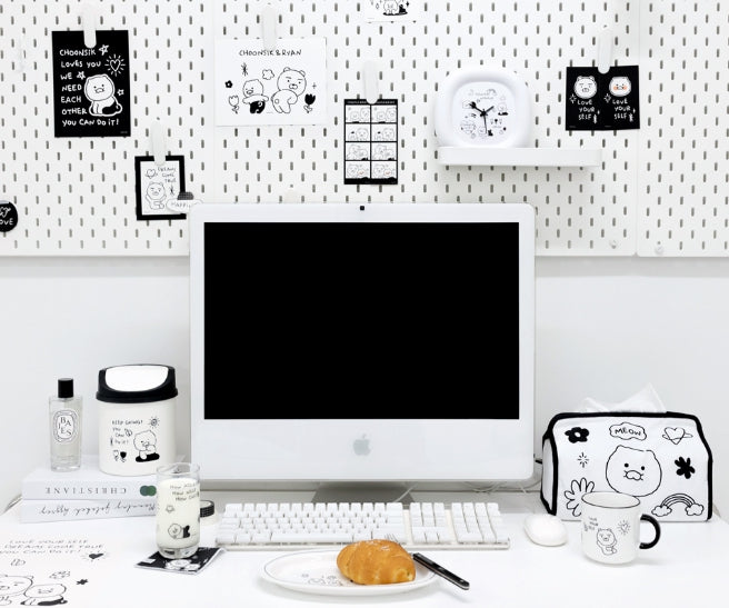 [KAKAO FRIENDS]Dudoom Dudoom Plate 1P + Fabric Tissue Case Set (Ryan & Chunsik)