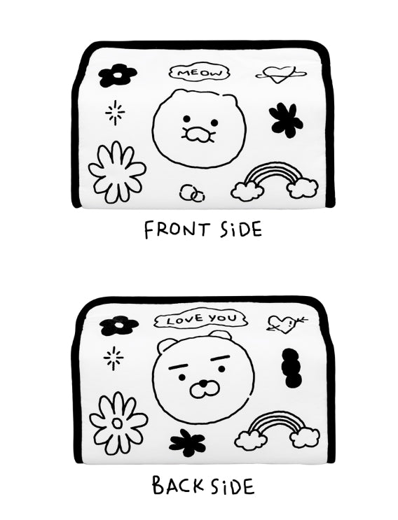 [KAKAO FRIENDS]Dudoom Dudoom Plate 1P + Fabric Tissue Case Set (Ryan & Chunsik)