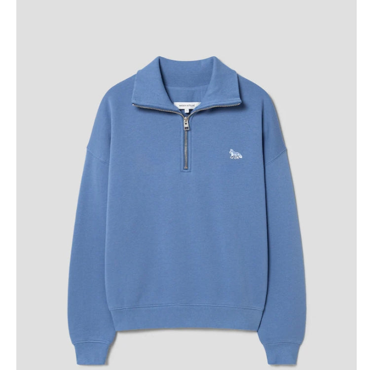 [BLACKPINK] Maison Kitsune Jenny Baby Fox Half Zip Sweatshirt OFFICIAL MD