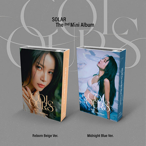 [MAMAMOO] solar 2nd mini album colours reborn beige / midnight blue ver. (random)