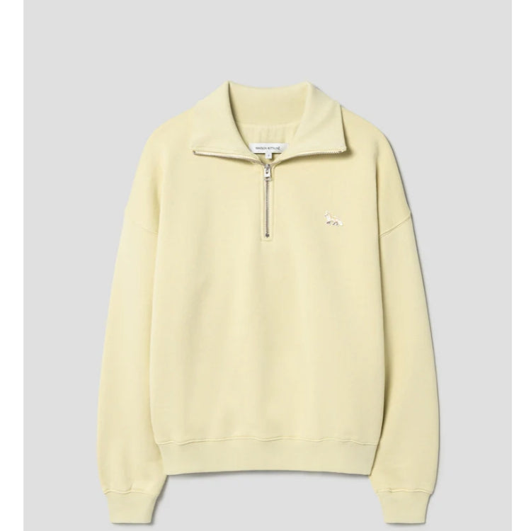[BLACKPINK] Maison Kitsune Jenny Baby Fox Half Zip Sweatshirt OFFICIAL MD