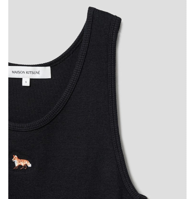 [BLACKPINK] Maison Kitsune Jenny Baby Fox Ribbed Tank Dress OFFICIAL MD