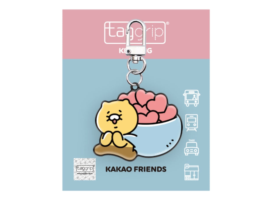 [KAKAO FRIENDS] TAGGRIP Touch Pay Transport Spring Key Ring Choonsik OFFICIAL MD