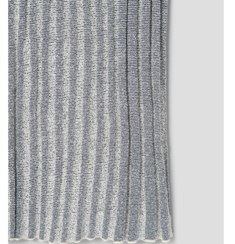 [BLACKPINK] Maison Kitsune Jenny Fox Patch Ribbed Midi Skirt OFFICIAL MD