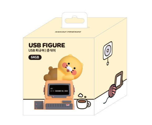 [KAKAO FRIENDS] Ryan & Choonsik USB Figure 64GB Flash Drive (USB 3.0)