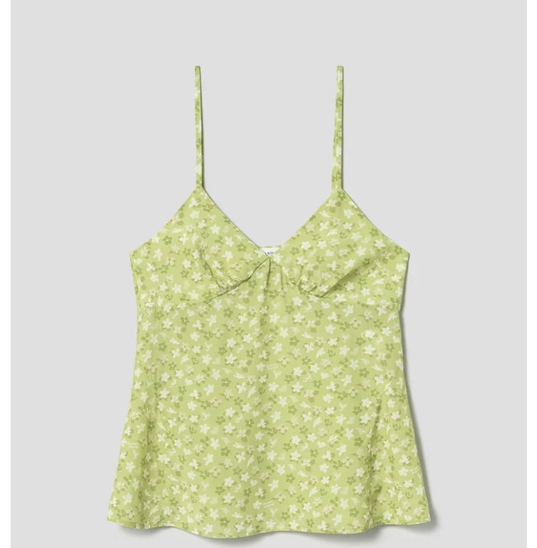 [BLACKPINK] Maison Kitsune Jenny Sleeveless Top Lime Design OFFICIAL MD