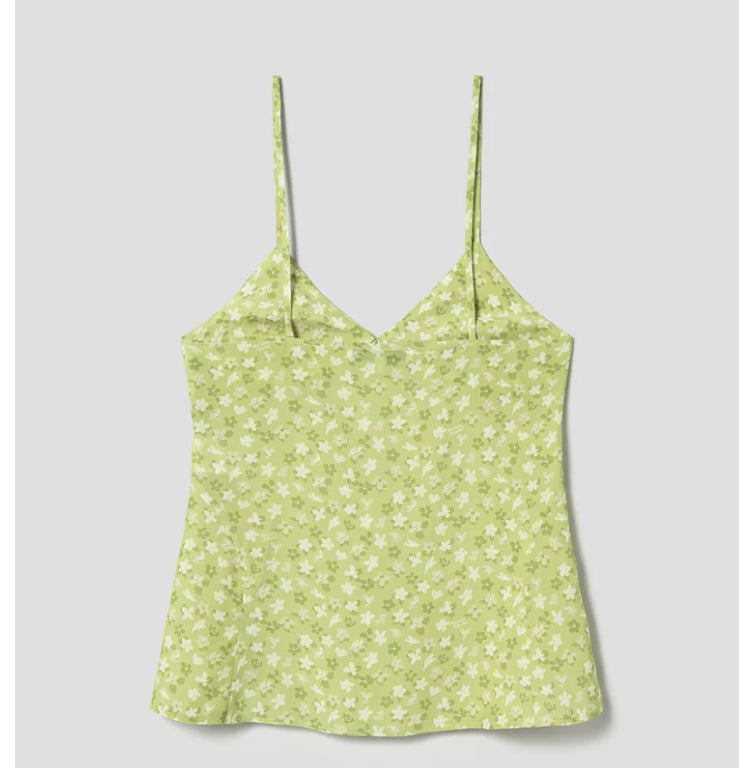 [BLACKPINK] Maison Kitsune Jenny Sleeveless Top Lime Design OFFICIAL MD