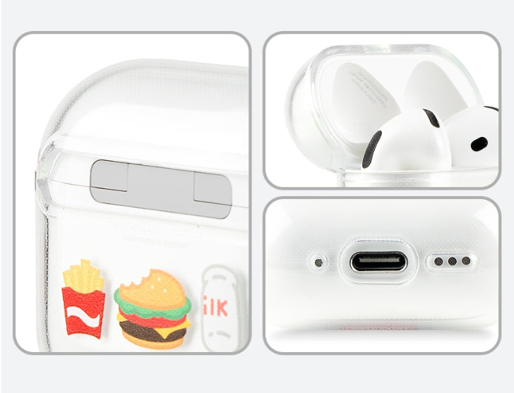 [KAKAO FRIENDS] Choonsik Lucky Burger AirPods 4 Case
