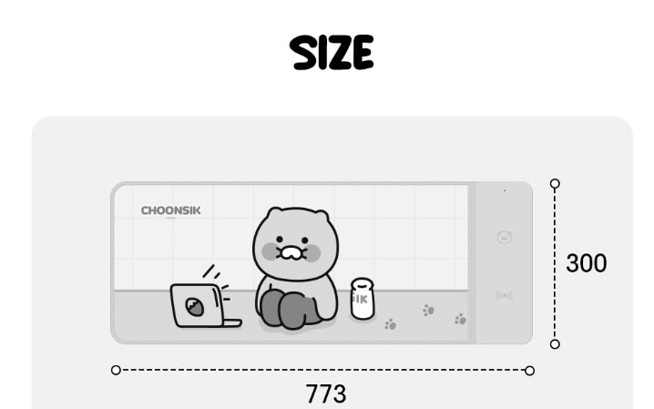 [KAKAO FRIENDS] Choonsik Wireless Charging Desk Pad 15W