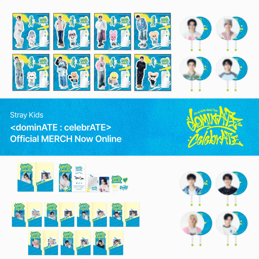 [STRAY KIDS] World Tour<dominATE : celebrATE> OFFICIAL MERCH(Member ver.)