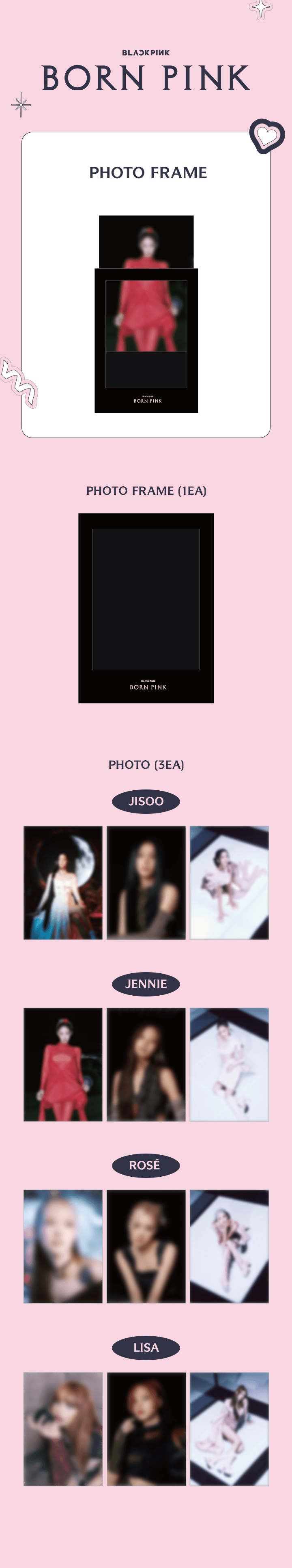 [BLACKPINK][BORNPINK]PHOTO FRAME