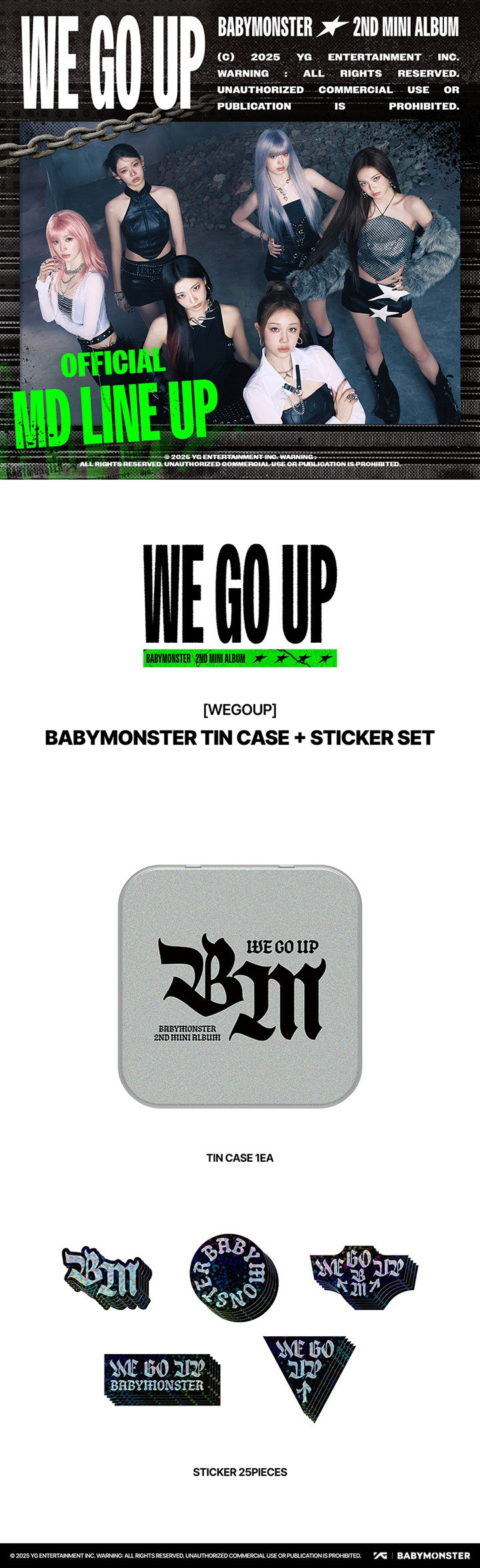 [BABYMONSTER] WE GO UP OFFICIAL MERCH