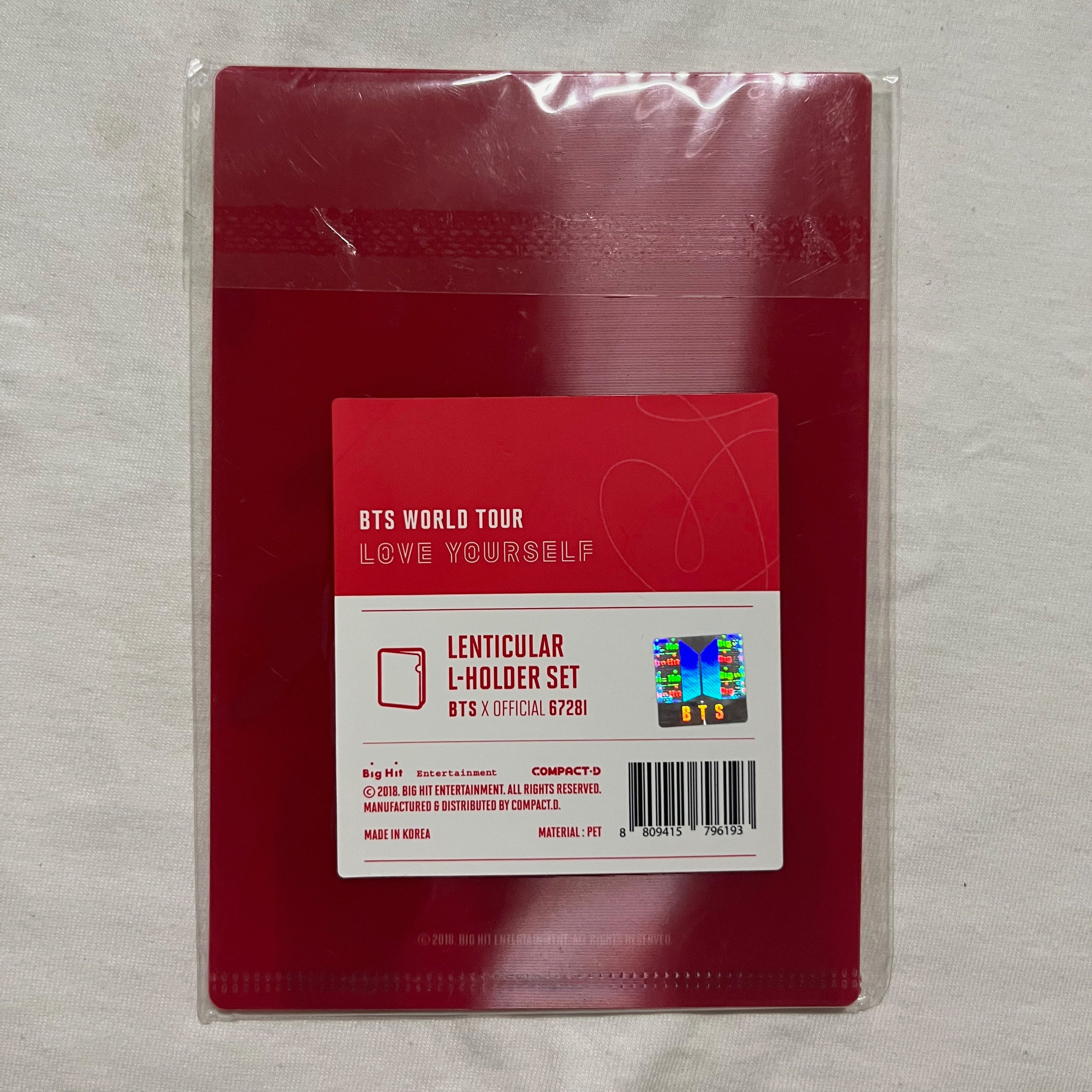 [BTS] WORLD TOUR LOVE YOURSELF SEOUL - LENTICULAR L-HOLDER SET