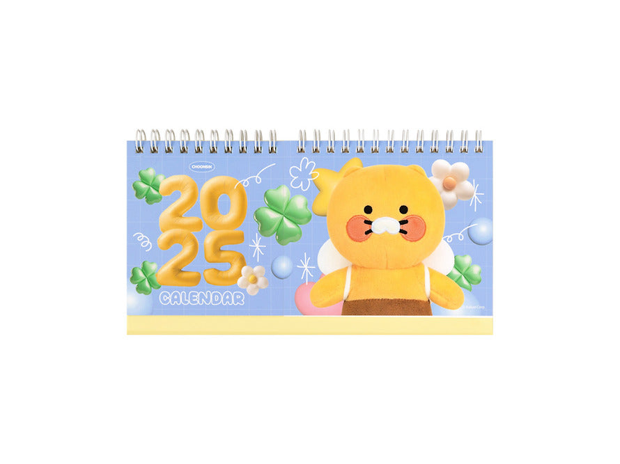 [KAKAO FRIENDS] Choonsik 2025 Photo Twin Table Calendar Blue OFFICIAL MD