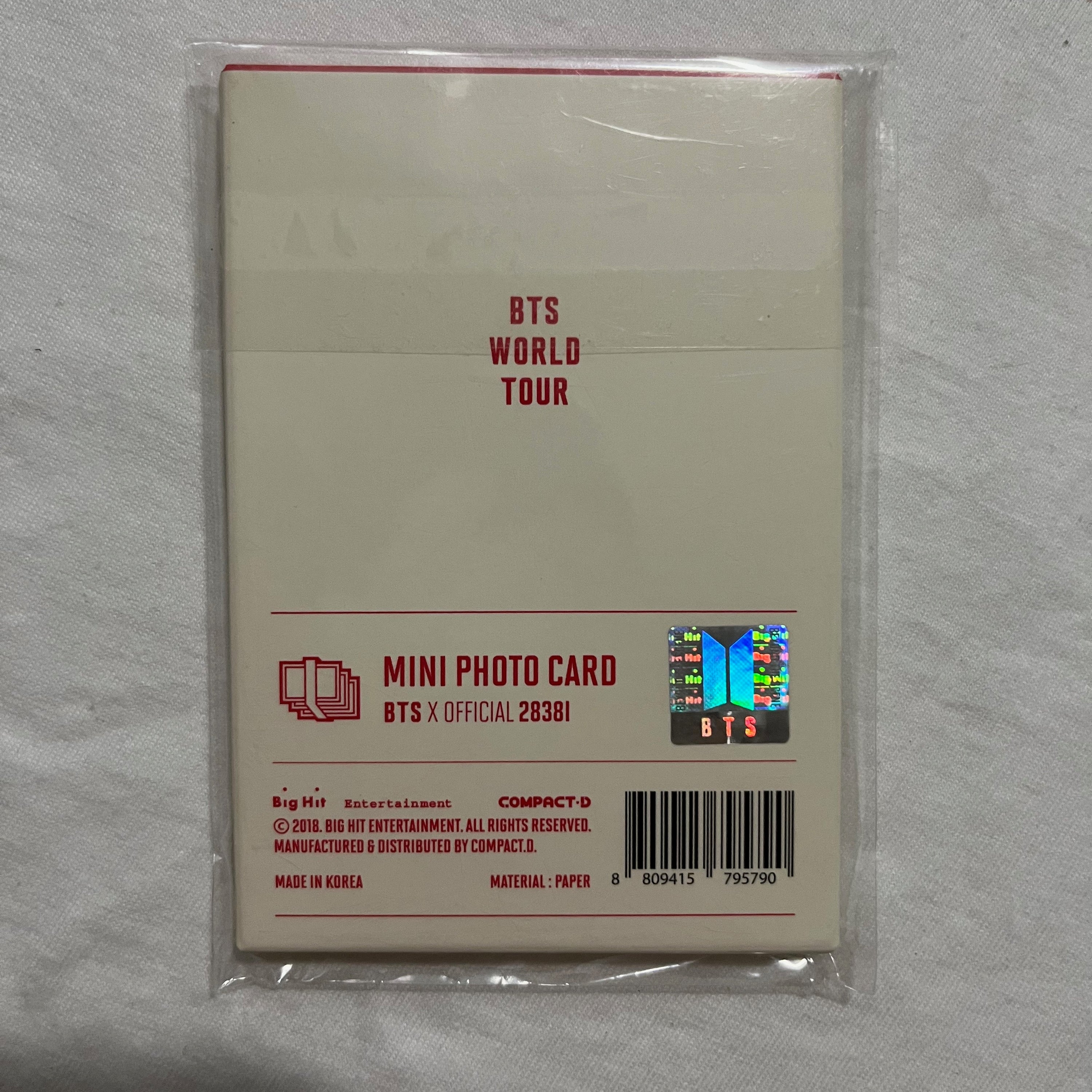 [BTS] LOVE YOURSELF WORLD TOUR - MINI PHOTO CARD