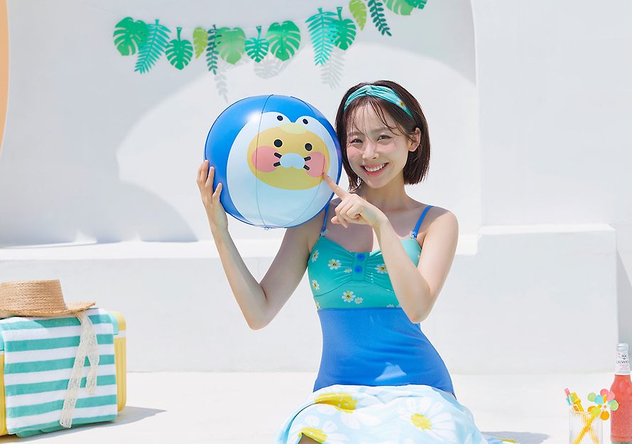 [KAKAO FRIENDS] Penguin beach ball Choonsik OFFICIAL MD