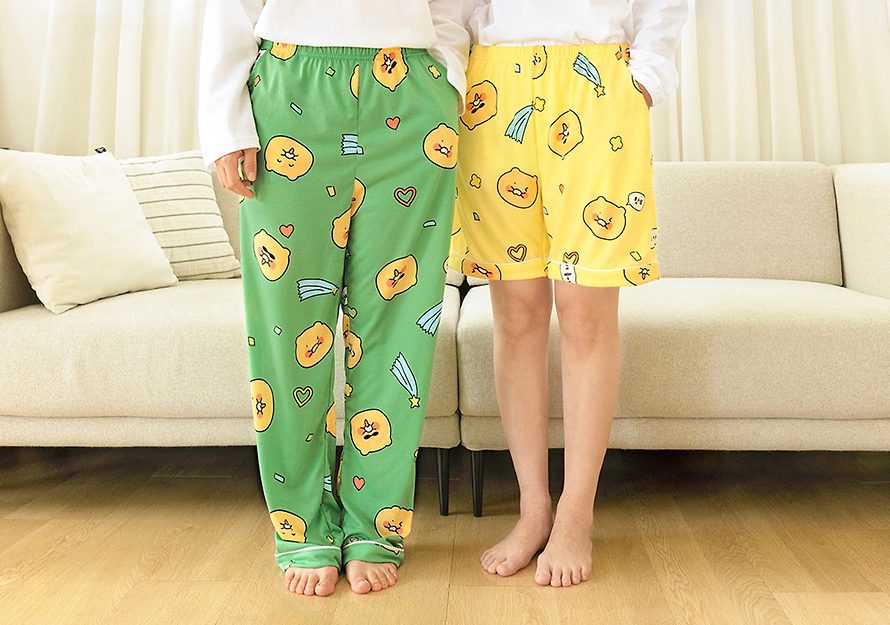 [KAKAO FRIENDS] Slope Chunsik's & Jordi Dino Pajama Pants 2P Set OFFICIAL MD