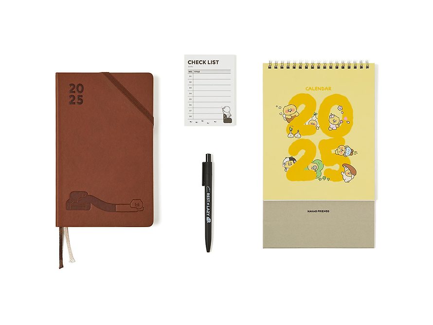 [KAKAO FRIENDS] 2025 Office Diary Set Chunsik OFFICIAL MD