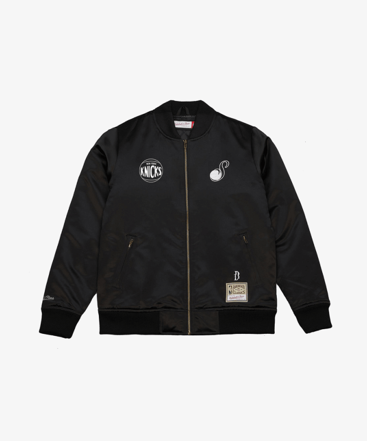 [BTS][SUGA X NBA] GLITCH BOMBER JACKET (KNICKS)
