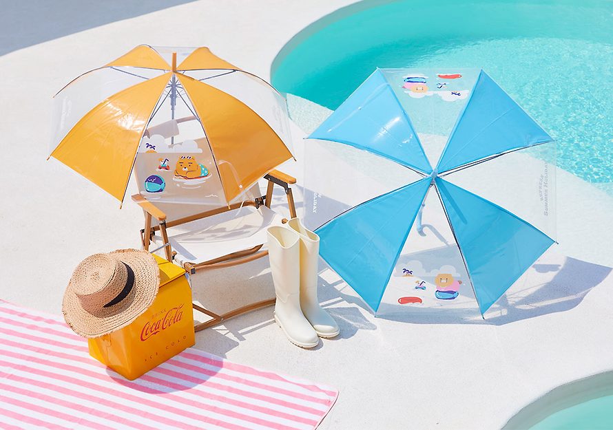 [KAKAO FRIENDS] Summer Holiday Clear Umbrella Choonsik Ryan OFFICIAL MD