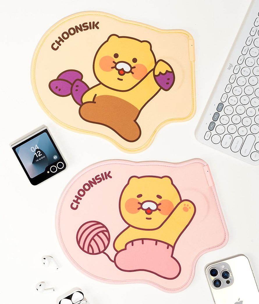 [KAKAO FRIENDS] Choonsik Wireless Charging Mouse Pad