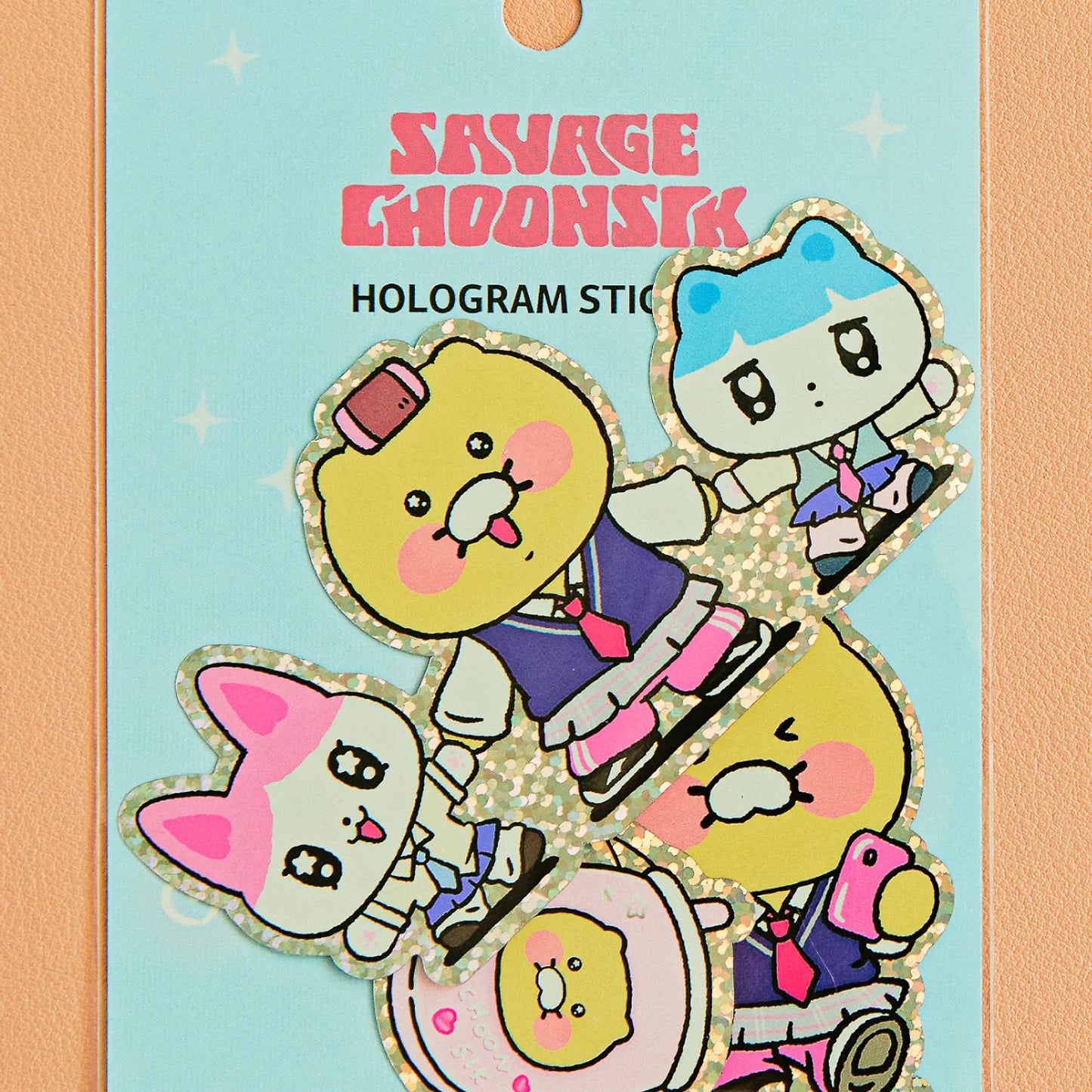 [KAKAO FRIENDS] savage choonsik hologram sticker