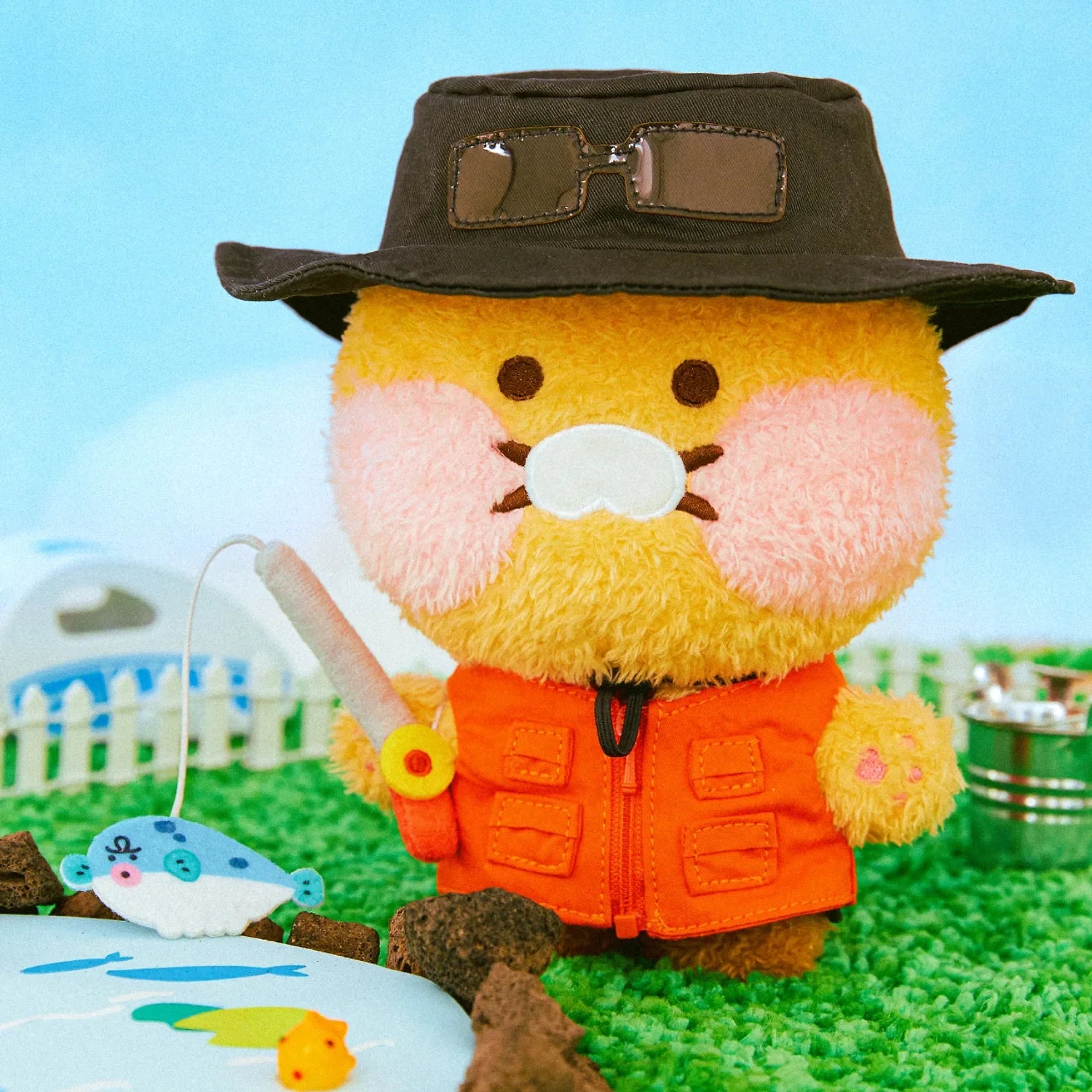(OOTD) Plush Doll Outfit Fishing Costume Set