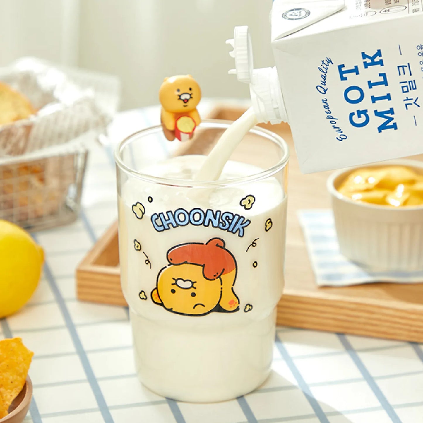 [KAKAO FRIENDS] choonsik cartoon figure glass cup