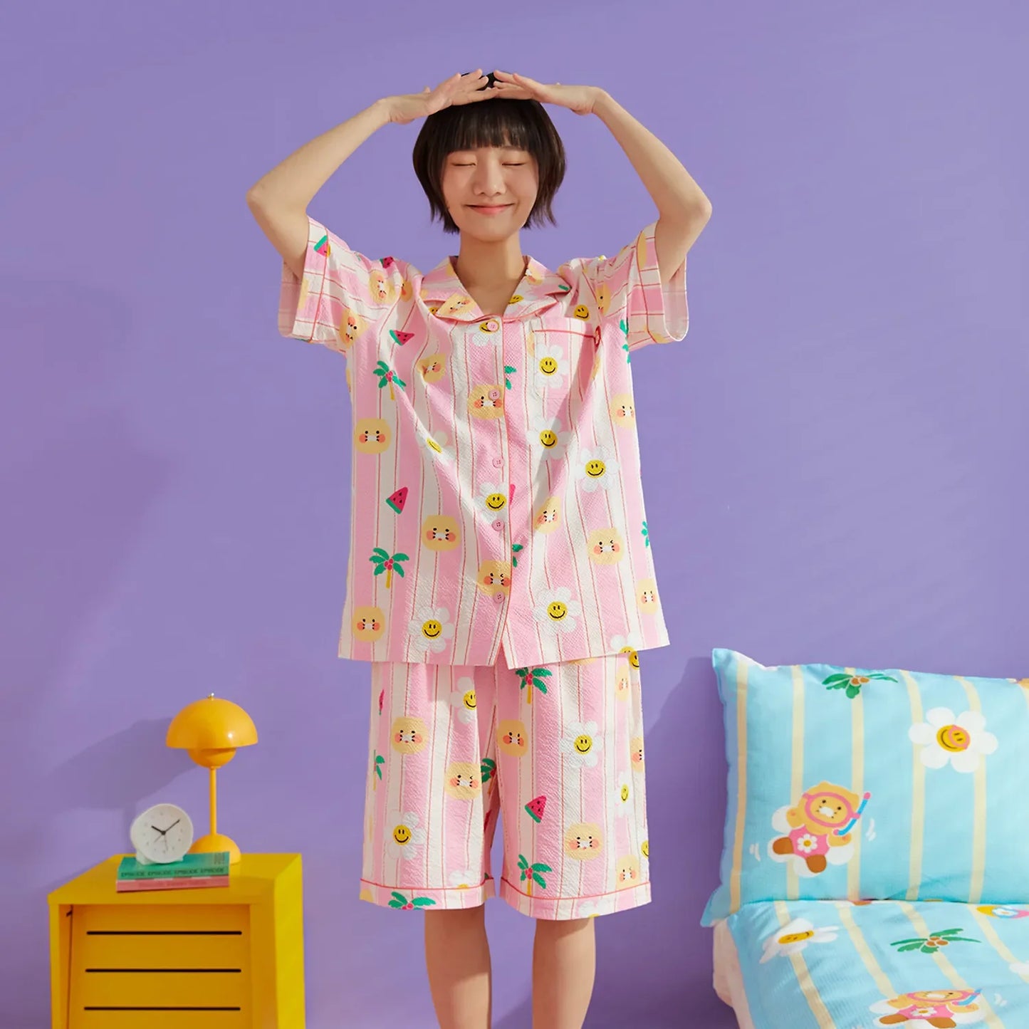 Wiggle Wiggle x Kakao Friends Cooling Pajama Set Women_ Chunsik Edition