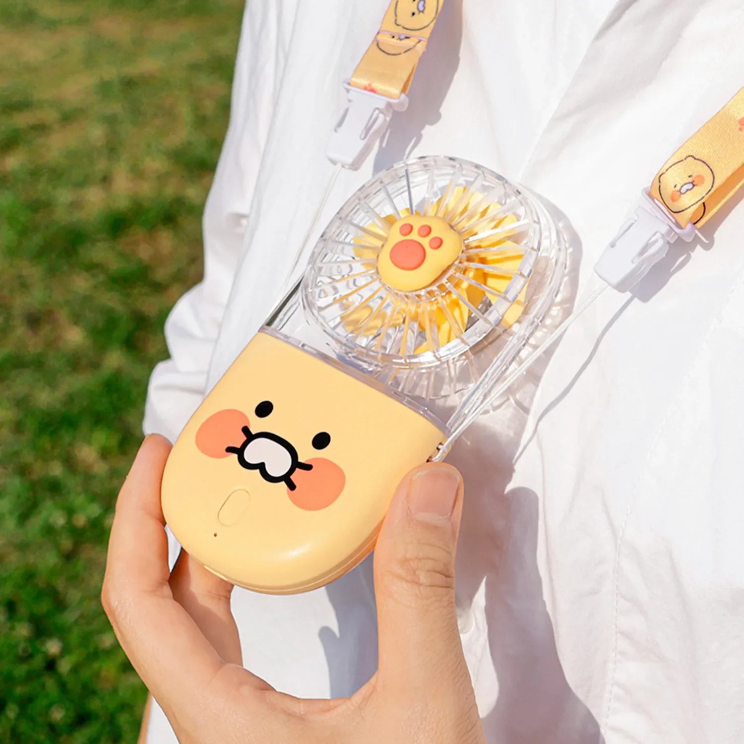 Portable Foldable Fan Yellow Chunsik Edition