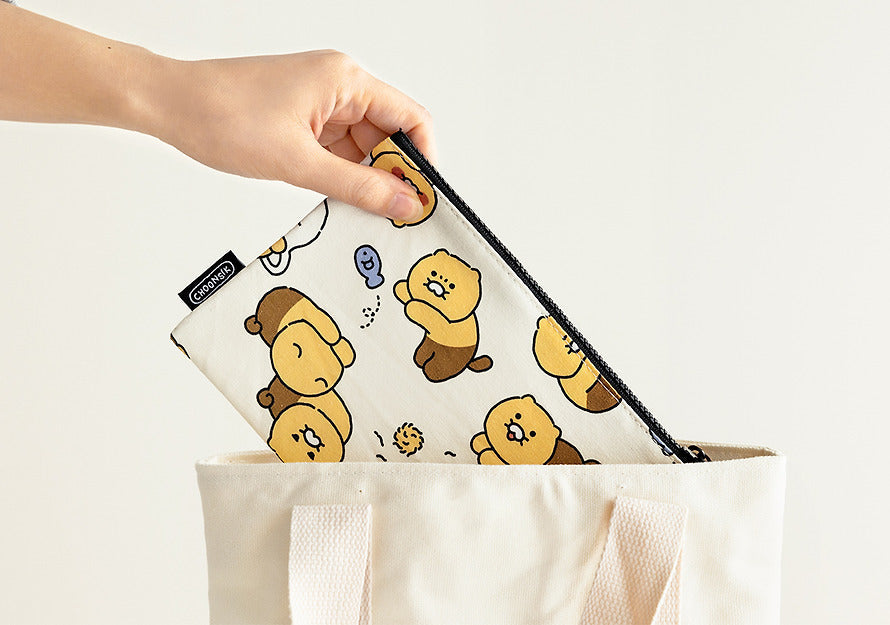 [KAKAO FRIENDS] choonsik ordinary pattern flat pouch m