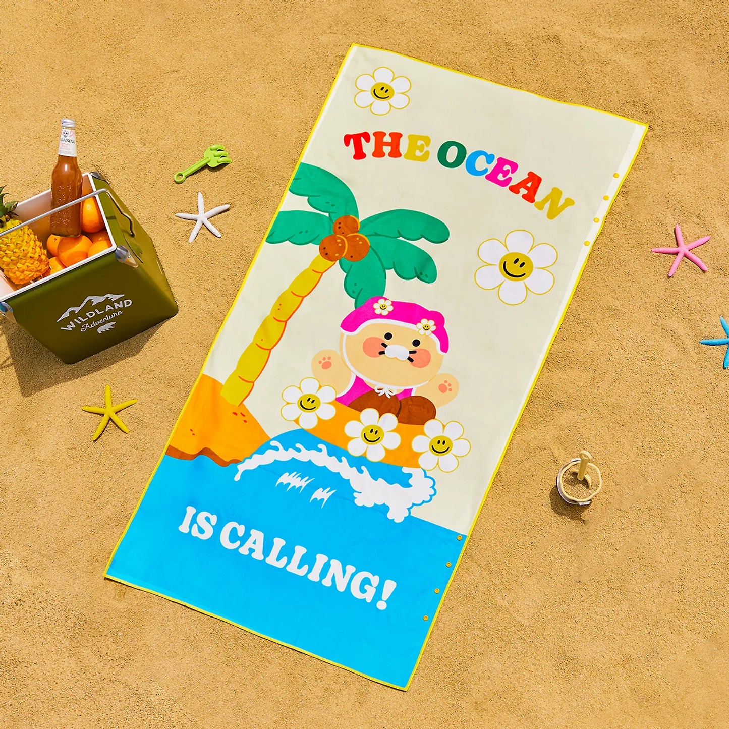 Wiggle Wiggle x Kakao Friends Beach Towel Chunsik Edition