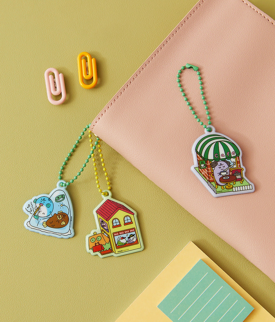 [KAKAO FRIENDS] jjordy town squishy keyring full set