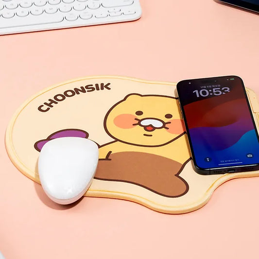 [KAKAO FRIENDS] Choonsik Wireless Charging Mouse Pad