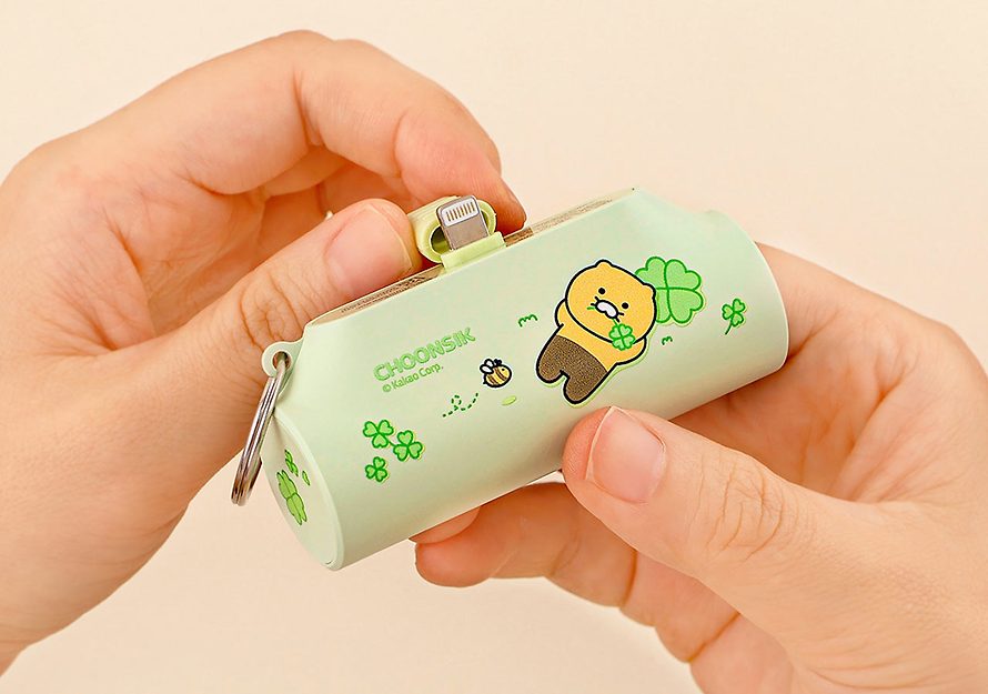 [KAKAO FRIENDS] Docked Power Bank Battery Choonsik OFFICIAL MD