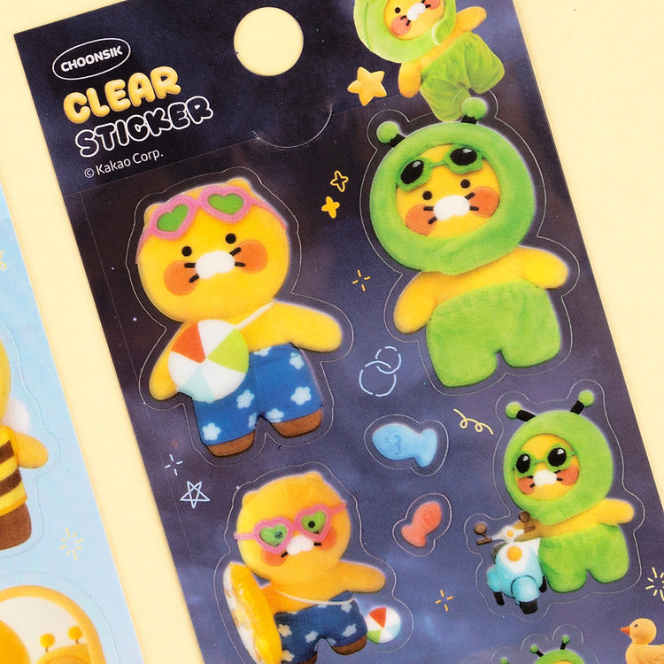 [KAKAO FRIENDS] Choonsik Clear sticker OFFICIAL MD