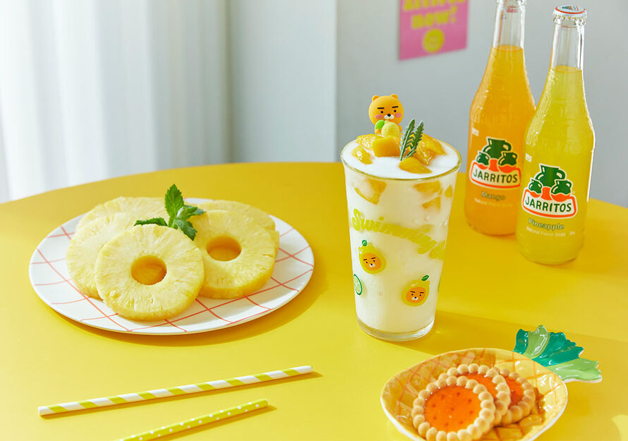 [KAKAO FRIENDS] Lemon figure glass cup set Ryan Choonsik OFFICIAL MD