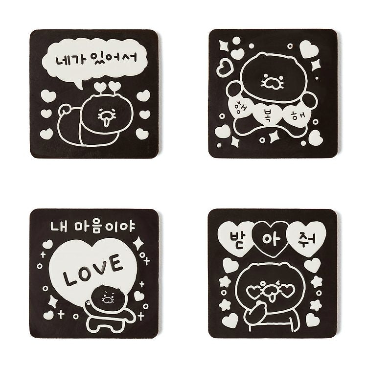 [KAKAO FRIENDS] Keyring doll + Love Chocolate Set OFFICIAL MD