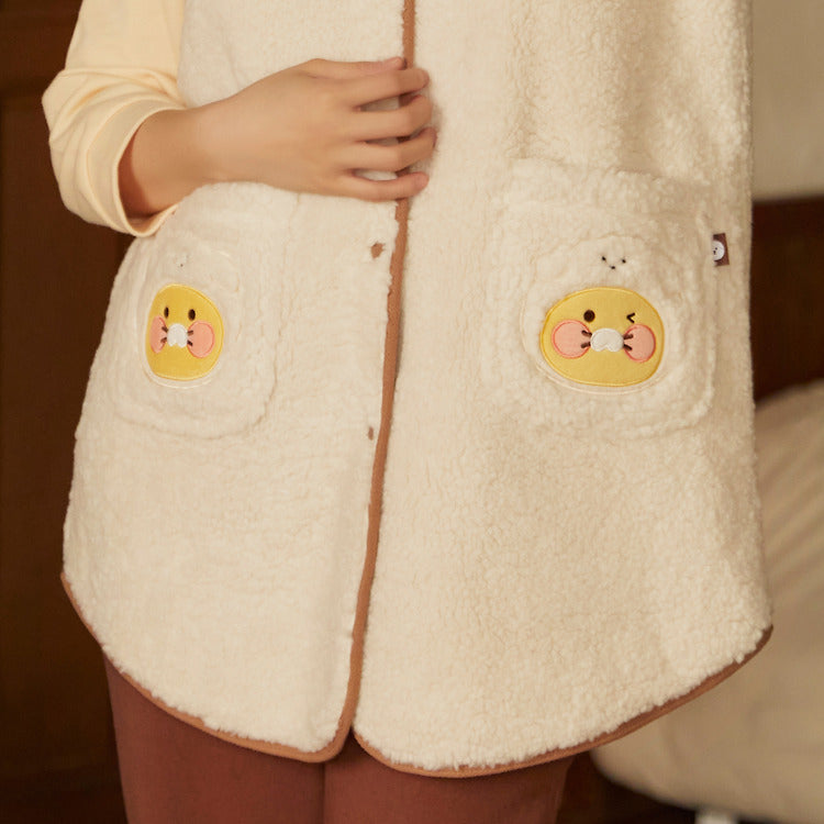 [KAKAO FRIENDS] Floofy Friends long wool vest OFFICIAL MD