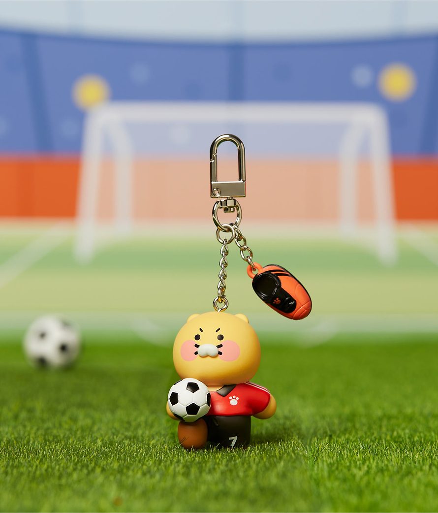 [KAKAO FRIENDS] Sports figure-keyring football Choonsik OFFICIAL MD